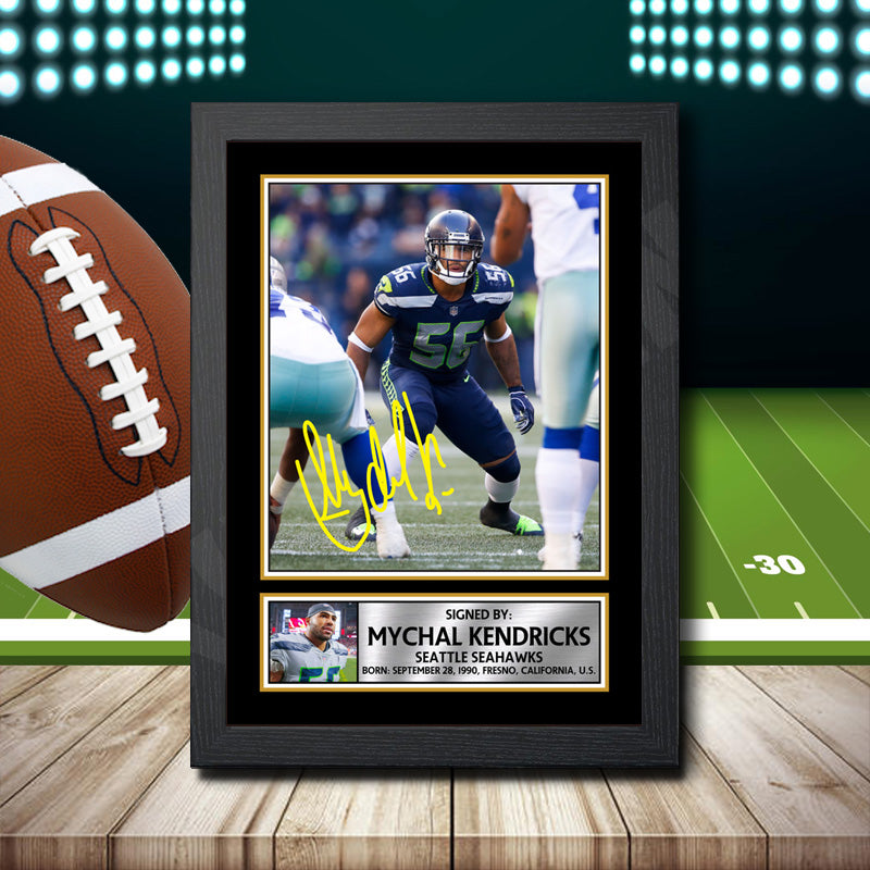 Mychal Kendricks – Printed Signature NFL Star Print – Mychal Kendricks