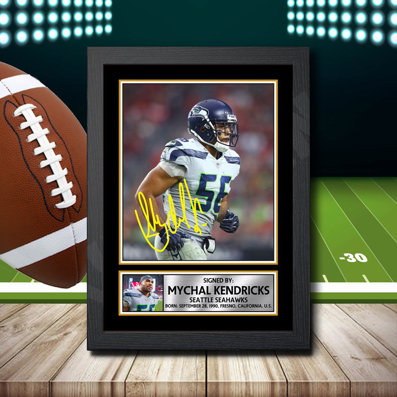 Mychal Kendricks 2 – Printed Signature NFL Star Print – Mychal Kendricks 2