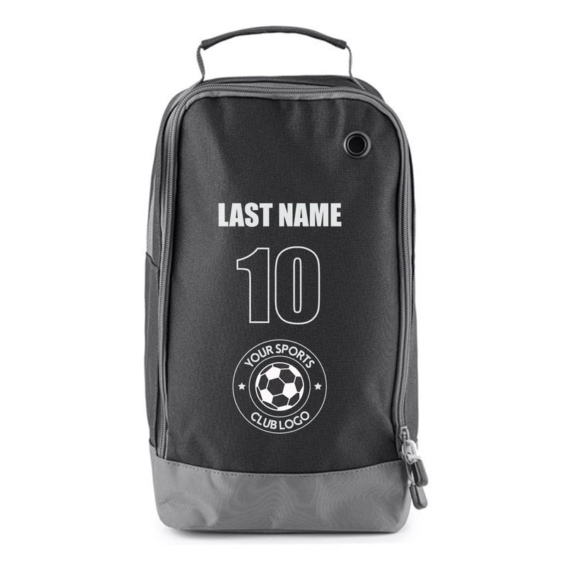 Football Boot Bags for Kids – Durable Personalized Sports Bag with Horizontal Name, Custom Logo & Number
