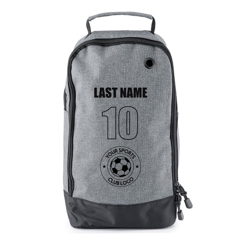 Football Boot Bags for Kids – Durable Personalized Sports Bag with Horizontal Name, Custom Logo & Number