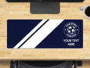 Personalised Football Club Colours Extra Large Mouse Mat (800mm x 300mm) - Navy