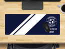 Personalised Football Club Colours Extra Large Mouse Mat (800mm x 300mm) - Navy