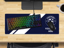 Personalised Football Club Colours Extra Large Mouse Mat (800mm x 300mm) - Navy