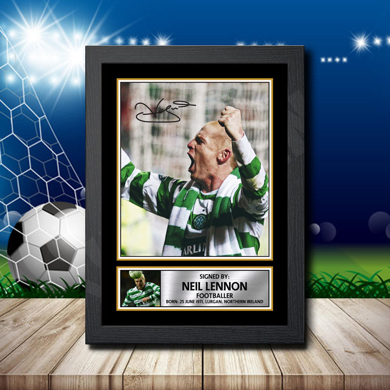 Neil Lennon Printed Signature Footballers Star Poster Print Framed Wall Art Gift – Neil Lennon Printed Signature Footballers Star Poster Print