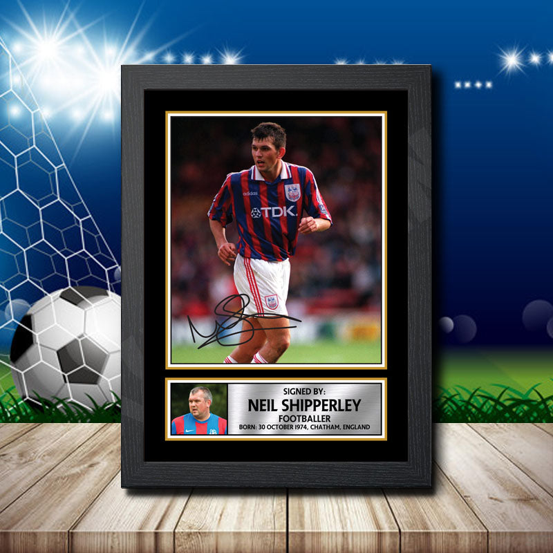 Neil Shipperley Printed Signature Footballers Star Poster Print Framed Wall Art Gift – Neil Shipperley Printed Signature Footballers Star Poster Print