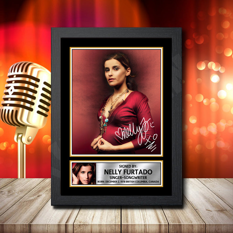 Nelly Furtado 1 – Printed Signature Music Star Print – Nelly Furtado 1