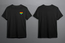 Neon Heart LGBTQ+ T-Shirt Unisex - Pride Month - Pride March - LGBTQ+ Clothing-Rainbow Tee-Gay Pride T-Shirt- Black White Tee