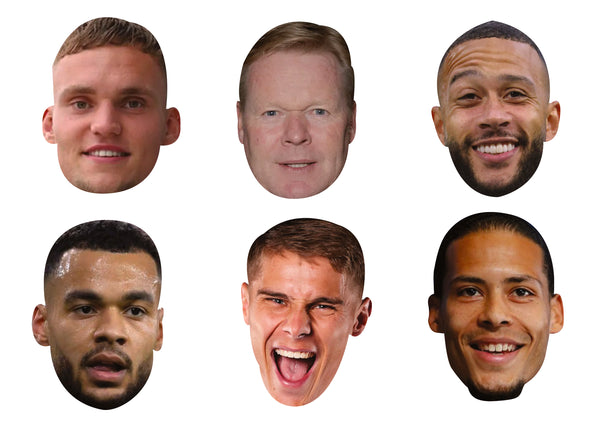 Netherlands Football Stars Face Mask Multipack