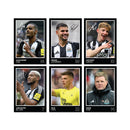 Newcastle Players SIGNED A6 Poster Pack 2 - 6 Autographed Poster Print Cards (Isak, Guimares, Gordon, Joelinton, Pope, Howe)