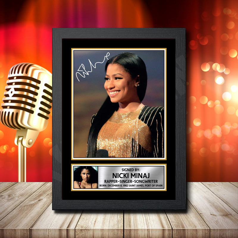 Nicki Minaj 1 – Printed Signature Music Star Print – Nicki Minaj 1