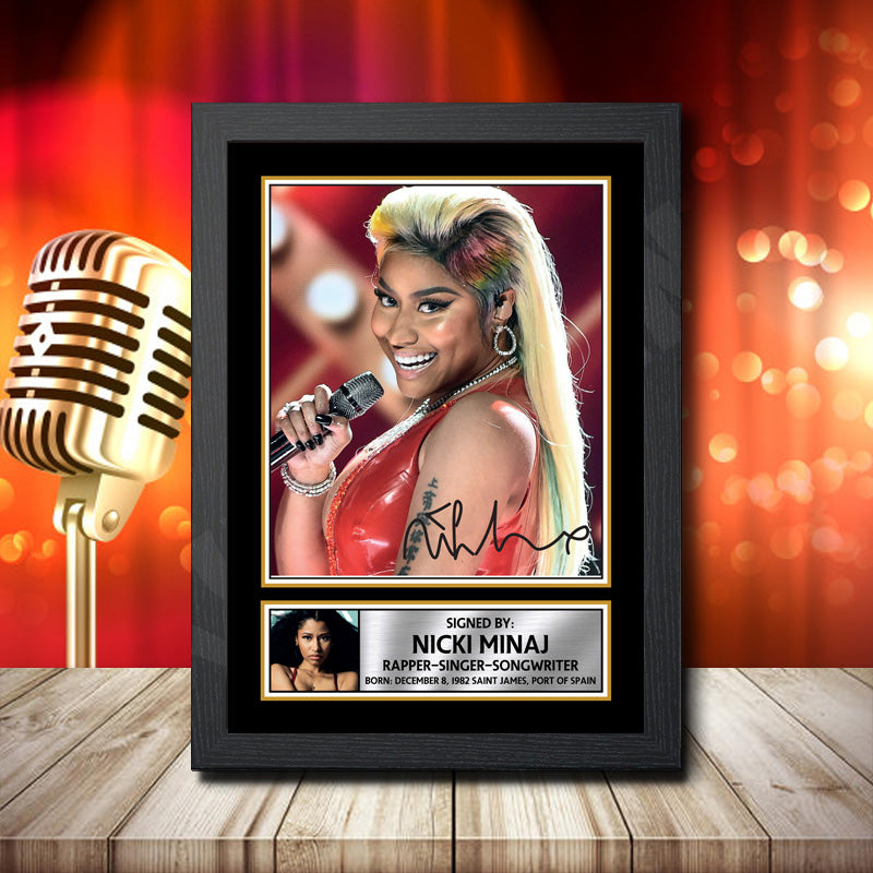Nicki Minaj 2 – Printed Signature Music Star Print – Nicki Minaj 2
