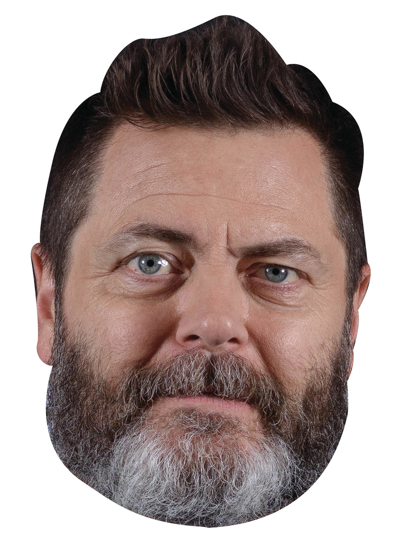 Nick Offerman Celebrity Face Mask Fancy Dress Cardboard Costume Mask