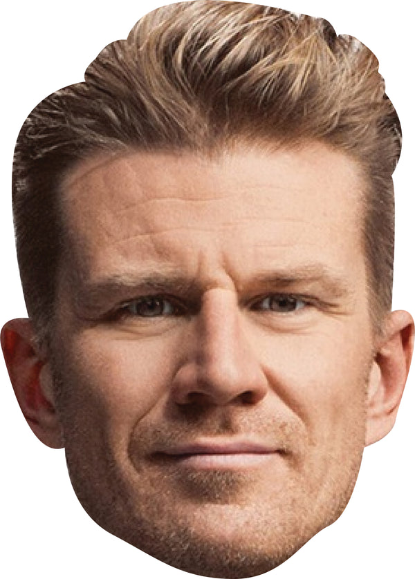 Nico Hulkenberg Face Mask – F1 Motorsport Celebrity Card Face Mask – Celebrity Mask for Stag Do, Hen Night, Fancy Dress & Costume Parties