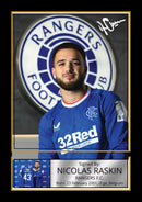 Nicolas Raskin Signed Autographed Portrait Poster Print – Rangers F.C. & Belgium Midfielder – Football Memorabilia Wall Art