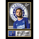 Nicolas Raskin Signed Autographed Portrait Poster Print – Rangers F.C. & Belgium Midfielder – Football Memorabilia Wall Art