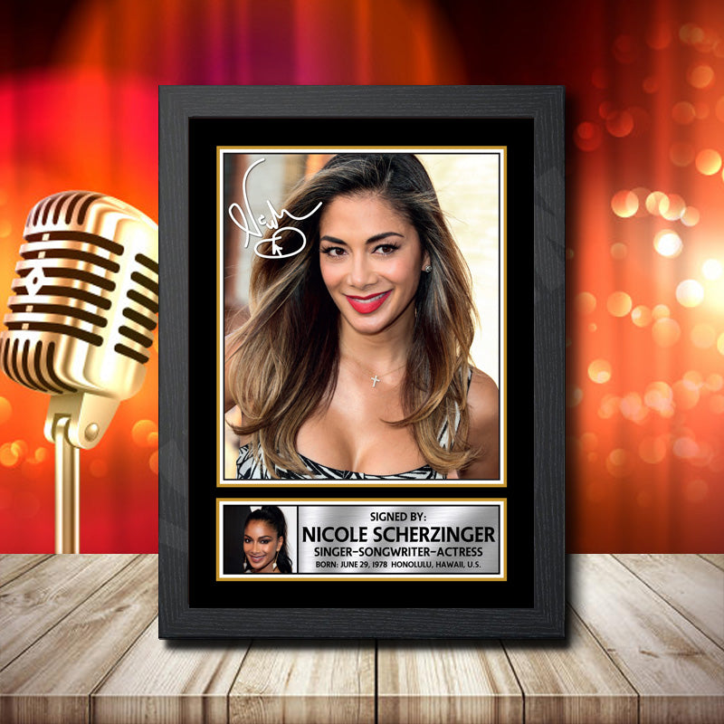 Nicole Scherzinger 1 – Printed Signature Music Star Print – Nicole Scherzinger 1
