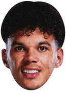 Nico Oreilly Face Mask 2026 – England Football Player Celebrity Card Face Mask – Celebrity Mask for Stag Do, Hen Night, Fancy Dress & Costume Parties – Funny Adult Card Mask