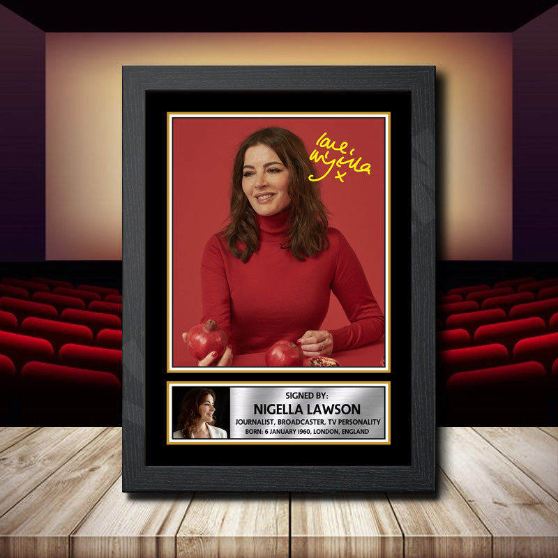 Nigella Lawson Printed Signature Movie Star Poster Print Framed Wall Art Gift – Nigella Lawson Printed Signature Movie Star Poster Print