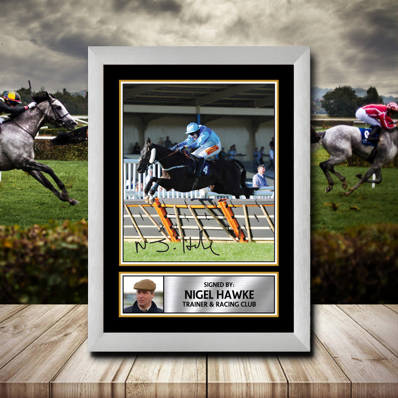 Nigel Hawke Printed Signature Horse-Racing Star Poster Print Framed Wall Art Gift – Nigel Hawke Printed Signature Horse-Racing Star Poster Print