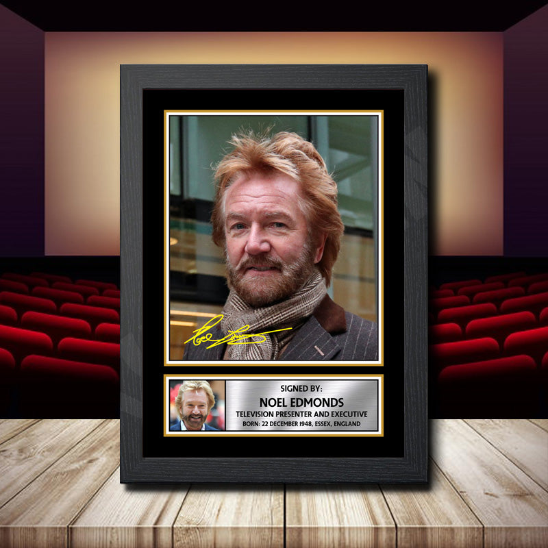 Noel Edmonds 2 Printed Signature Movie Star Poster Print Framed Wall Art Gift – Noel Edmonds 2 Printed Signature Movie Star Poster Print