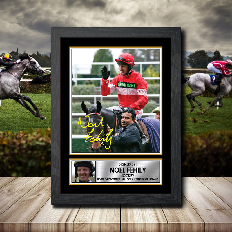 Noel Fehily 2 Printed Signature Horse-Racing Star Poster Print Framed Wall Art Gift – Noel Fehily 2 Printed Signature Horse-Racing Star Poster Print