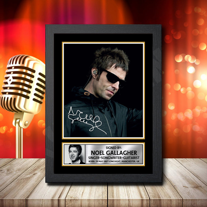 Noel Gallagher 2 – Printed Signature Music Star Print – Noel Gallagher 2