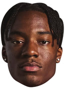 Noni Madueke Face Mask 2026 – England Football Player Celebrity Card Face Mask – Celebrity Mask for Stag Do, Hen Night, Fancy Dress & Costume Parties – Funny Adult Card Mask