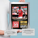 Noni Madueke Arsenal Signed Poster Print – Football Wall Art – Printed Autograph Soccer Memorabilia – Arsenal & England Fan Gift Decor