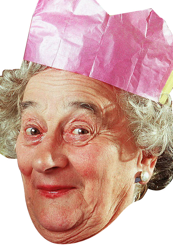 Nana Royle Christmas - Royle Family Celebrity Face Mask Fancy Dress Cardboard Costume Mask