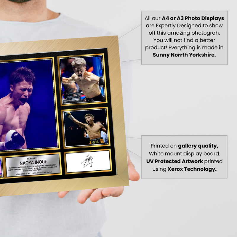 Naoya Inoue top boxer Autographed Print Landscape