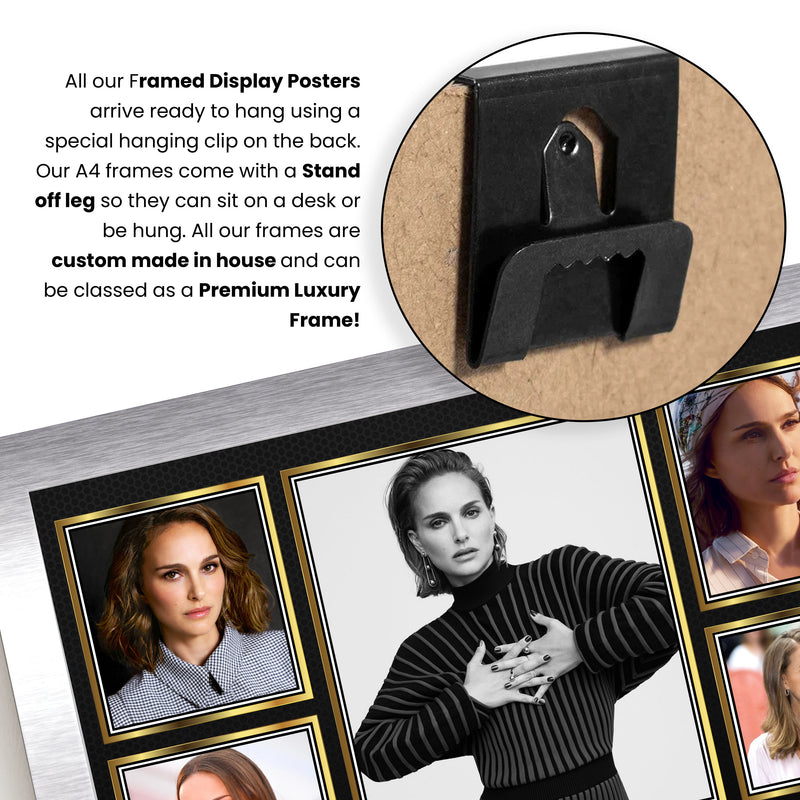 Natalie Portman Actors Framed Autographed Print - Limited Edition Autograph Fan Gift – Collectible Memorabilia Merchandise