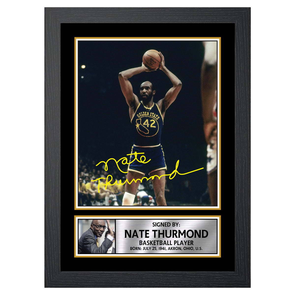 Nate Thurmond M047 Basketball Player Printed Signature Poster Print Gift
