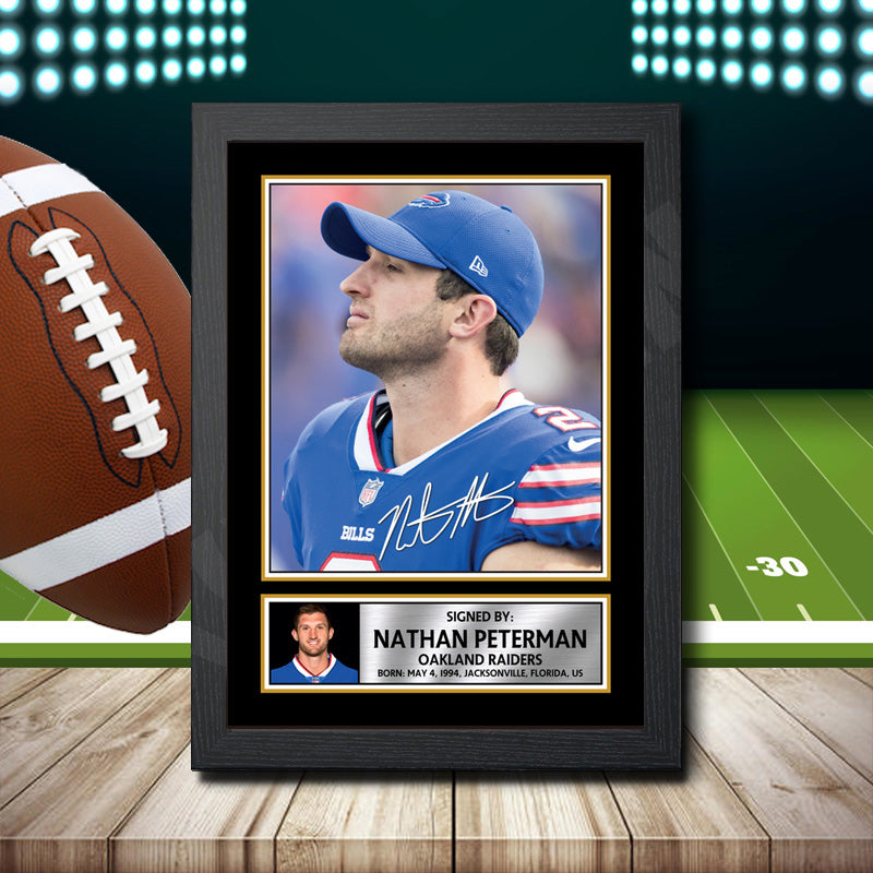 Nathan Peterman 2 – Printed Signature NFL Star Print – Nathan Peterman 2