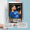 Nedim Bajrami Signed Autograph Poster Print – Albania National Team Football Wall Art – Euro 2024 Star