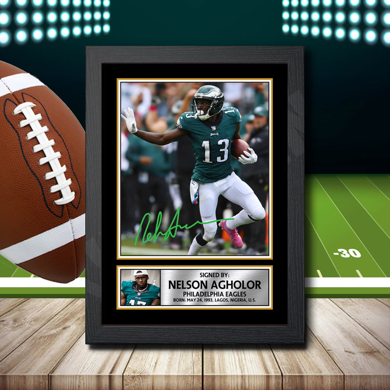 Nelson Agholor 2 – Printed Signature NFL Star Print – Nelson Agholor 2