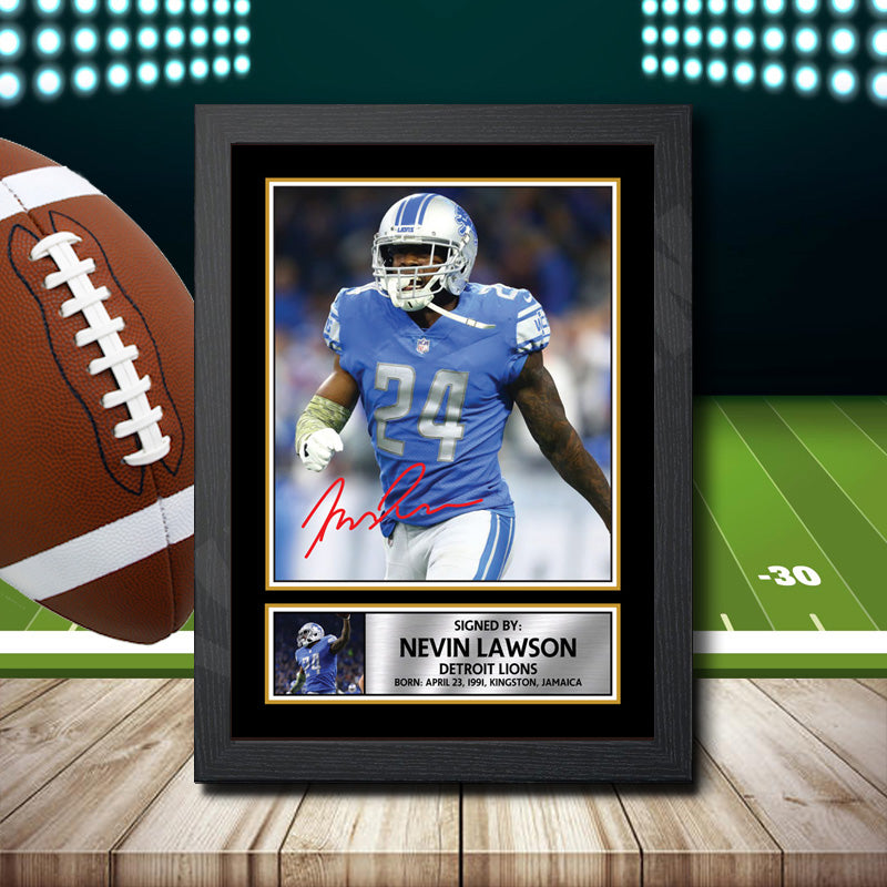 Nevin Lawson 2 – Printed Signature NFL Star Print – Nevin Lawson 2