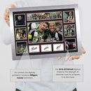 Newcastle United Champions Team 2025 Signed Poster Print – Carabao Cup Victory Collage – Autographed Wall Art Featuring Guimarães, Isak, Joelinton & Eddie Howe