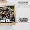 Newcastle United Champions Team 2025 Signed Poster Print – Carabao Cup Victory Collage – Autographed Wall Art Featuring Guimarães, Isak, Joelinton & Eddie Howe