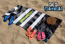 Newcastle Falcons Retro Rugby Lightweight Beach Gym Towel