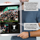 Newcastle United Carabao Cup 2025 Signed Poster Print – Wembley Trophy Celebration Wall Art with Team Photo – Premier League Memorabilia for Fans & Collectors