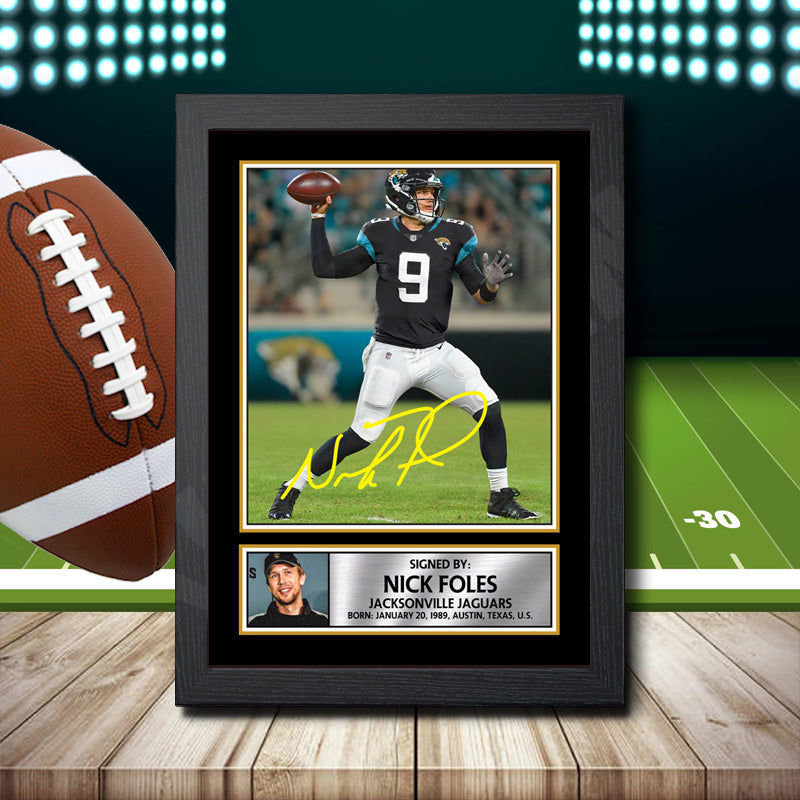 Nick Foles – Printed Signature NFL Star Print – Nick Foles