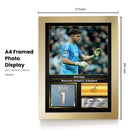 Nick Pope Printed Signed Poster – Newcastle United FC & England Goalkeeper Tribute Wall Art with Jersey & Bio Plaque – Premier League Football Memorabilia for Fans & Collectors