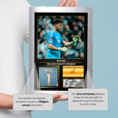 Nick Pope Printed Signed Poster – Newcastle United FC & England Goalkeeper Tribute Wall Art with Jersey & Bio Plaque – Premier League Football Memorabilia for Fans & Collectors