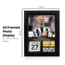 Nick Woltemade Printed Signed Poster – Newcastle United FC & Germany Forward Tribute Wall Art with Jersey & Bio Plaque – Premier League Football Memorabilia for Fans & Collectors