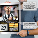 Nick Woltemade Printed Signed Poster – Newcastle United FC & Germany Forward Tribute Wall Art with Jersey & Bio Plaque – Premier League Football Memorabilia for Fans & Collectors