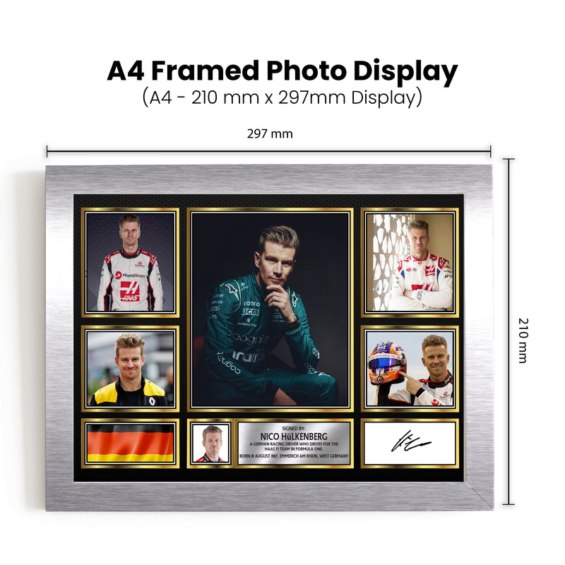 Nico Hülkenberg F1 Driver Limited Edition Signed Gift Poster Print Artwork Display