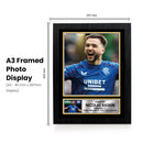 Nicolas Raskin Signed Autograph Poster – Rangers FC Star Print – Gift for Football Fans