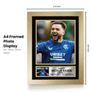 Nicolas Raskin Signed Autograph Poster – Rangers FC Star Print – Gift for Football Fans