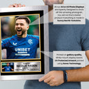 Nicolas Raskin Signed Autograph Poster – Rangers FC Star Print – Gift for Football Fans