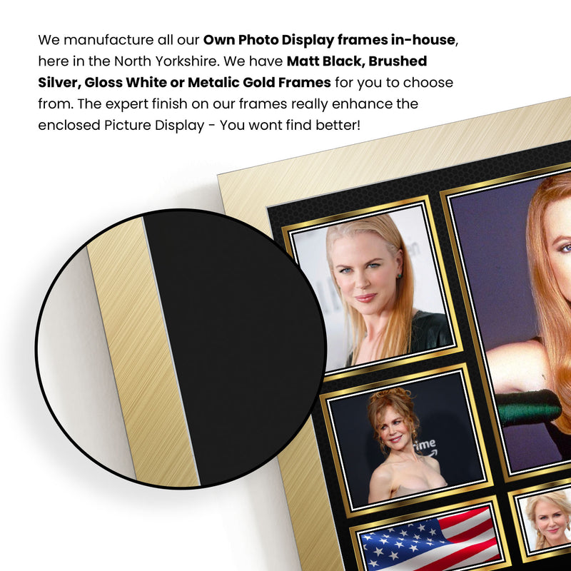 Nicole Kidman Actors Framed Autographed Print - Limited Edition Autograph Fan Gift – Collectible Memorabilia Merchandise